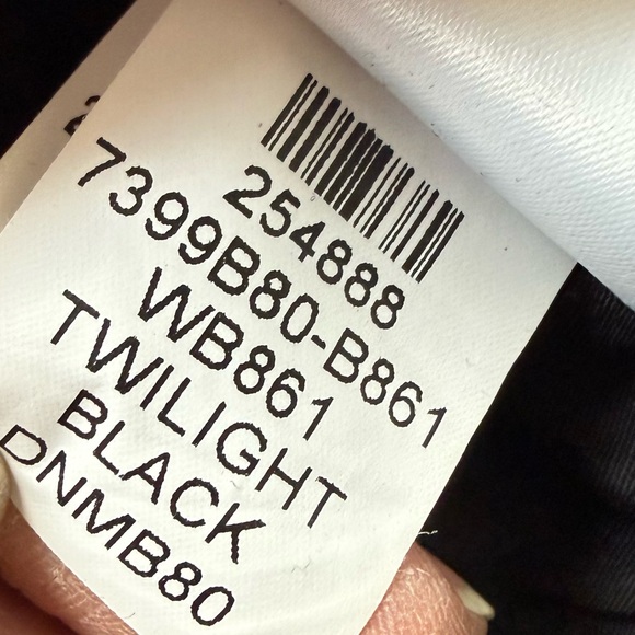 PAIGE Sasha Wide Leg Cuff Jeans Twilight Black Casual Boho Preppy Women’s 28 - Picture 13 of 13